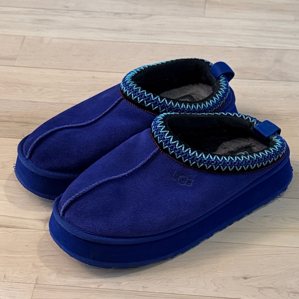 UGG Tazz Slipper Shoes Clogs Naval Blue (Women's)-Size 9-Athleisure-Cozy